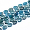 Natural Apatite Beads Strands, Faceted, Oval, 9~10x7~8x3.5~4mm, Hole: 1mm, about 35pcs/strand, 15.55 inch(39.5cm)