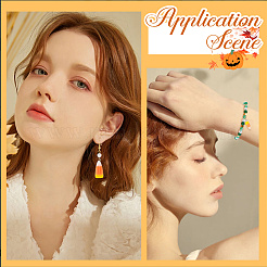 24шт 3 стиля Хэллоуин непрозрачные подвески из смолы&nbsp;RESI-SC0006-32