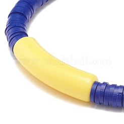 Эластичные браслеты из полимерной глины ручной работы&nbsp;BJEW-JB07781