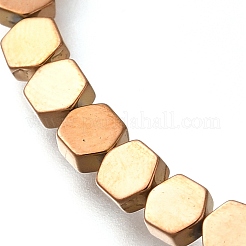 Гальванические нити из синтетических немагнитных гематитовых бусин&nbsp;G-C154-B01