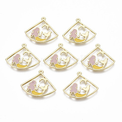 Подвески из эмали и сплава&nbsp;ENAM-S122-013-NR