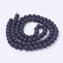 Нити из матовых стеклянных бусин&nbsp;X-GLAA-S031-10mm-38