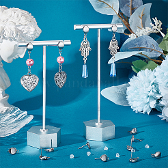 50 шт. овальная фурнитура для сережек-гвоздиков из нержавеющей стали 201&nbsp;STAS-UN0047-56