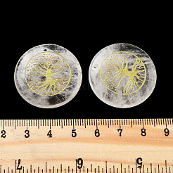 Резные подвески из натуральных кристаллов кварца&nbsp;G-H007-06C