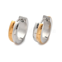 Серьги-кольца из нержавеющей стали 304 с эффектом полировки&nbsp;EJEW-M001-33P