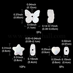 20шт 3 стиля гальванических стеклянных бусин&nbsp;GLAA-YW0001-90