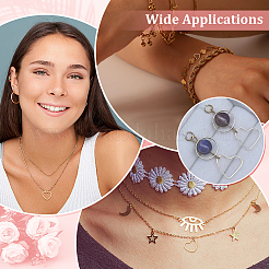 36 шт. 3 стиля 201 соединительных колец из нержавеющей стали&nbsp;STAS-ME0002-37