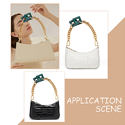 Акриловые ручки для сумок с квадратными звеньями&nbsp;FIND-WH0135-36