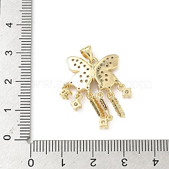 Латунные микро проложить кубического циркония подвески&nbsp;KK-L239-023G