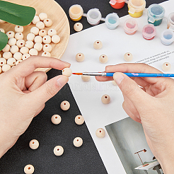 Незавершенные бусы из натурального дерева&nbsp;WOOD-PH0001-09C