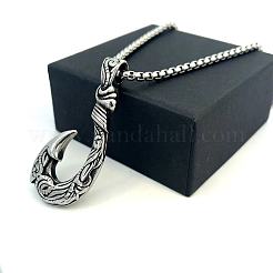 Винтажные подвески в виде рыболовных крючков из нержавеющей стали 304 для мужчин и женщин. Ювелирные изделия.&nbsp;NL8016