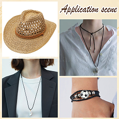 5-метровый плетеный кожаный шнур с сердечником&nbsp;WL-CL0001-07B