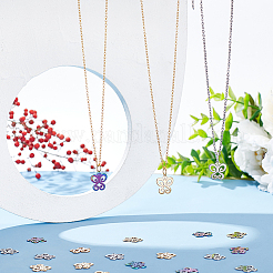 30 шт. 3-х цветные подвески из нержавеющей стали 304&nbsp;STAS-DC0011-91