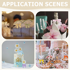 80 шт. 8 стиля полиэстеровый бант для украшения подарочной коробки&nbsp;DIY-ME0001-78