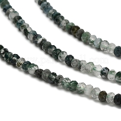 Природные моховой агат бисер нитей&nbsp;X-G-C228-A01-2x3mm