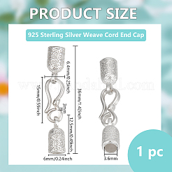 925 стерлингового серебра мозг конец&nbsp;STER-BC0003-27S