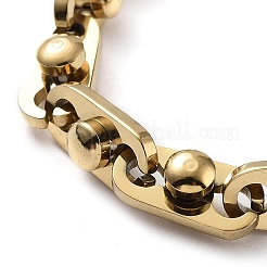 Браслет-цепочка из нержавеющей стали с вакуумным покрытием PVD 201&nbsp;BJEW-Z023-11G