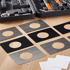 12 пакет 2-х цветных пластин для усиления двери из нержавеющей стали&nbsp;AJEW-GA0008-87