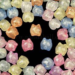 Светящиеся прозрачные акриловые бусины&nbsp;OACR-B031-20