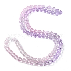 Выпечка расписные прозрачные стеклянные бусины&nbsp;LS-DGLA-M001-10mm-04