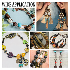 300 шт. 6 стиля бусины из сплава в тибетском стиле&nbsp;TIBEB-PH0005-04