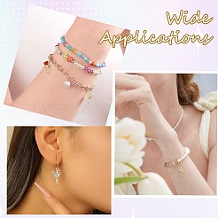 8 шт. 4 стиля латунных подвесок с микропаве из прозрачного кубического циркония&nbsp;KK-CJ0002-99