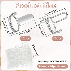 Латунные накладные ногти кольца&nbsp;MRMJ-AR0001-28P