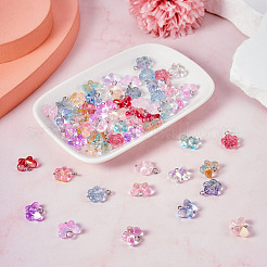 60шт 15 стиля прозрачные стеклянные подвески&nbsp;FIND-TA0004-51