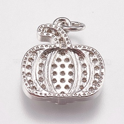 Латунные микро проложить кубического циркония подвески&nbsp;ZIRC-E147-38P