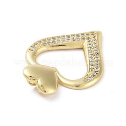 Покрытие стойки латунь микропаве прозрачные подвески из кубического циркония&nbsp;KK-H474-19G-07