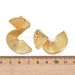 Серьги-гвоздики из нержавеющей стали 304 в форме спирали&nbsp;EJEW-I319-03G