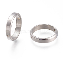 Рамки для бусин из нержавеющей стали 201&nbsp;X-STAS-O130-06P