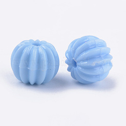 Непрозрачные акриловые бусины гофрированные&nbsp;MACR-S296-84