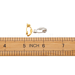 Латунь клип на серьги конвертер&nbsp;KK-TA0007-43