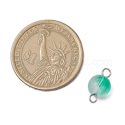 Круглые подвески-соединители из матового стекла&nbsp;PALLOY-JF03279-02