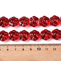 Прозрачные стеклянные бусины гальваническим пряди&nbsp;EGLA-T021-12A