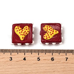 Эмалевые бусины ручной работы в технике лэмпворк&nbsp;LAMP-S079-09F