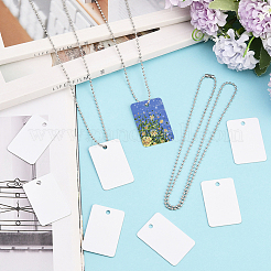 45 шт. пустые двухсторонние алюминиевые подвески с термопереносом&nbsp;DIY-SP0006-29C