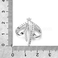 925 подвеска из стерлингового серебра с прозрачными кубическими цирконами&nbsp;STER-P067-04P