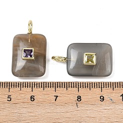 Подвески из натурального черного лунного камня&nbsp;G-K372-04G-04