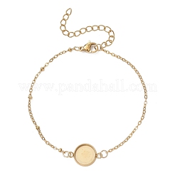 Изготовление браслета-цепочки из нержавеющей стали 304&nbsp;BJEW-JB13163-02