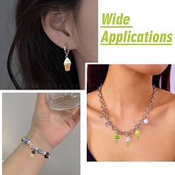 40 шт. 5 цвета непрозрачные подвески из смолы&nbsp;RESI-CJ0005-10