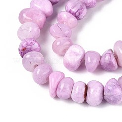 Окрашенные натуральные желтые нефритовые бусинки&nbsp;G-ZX005-13A