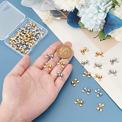 40 шт. 2-цветное ионное покрытие (IP) из нержавеющей стали 304 подвески&nbsp;STAS-UN0060-44