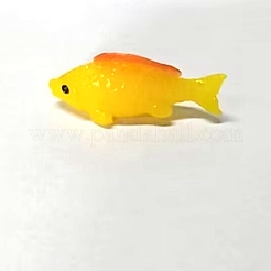 Смола искусственная случайные позы рыбный орнамент&nbsp;AJEW-WH0245-77B