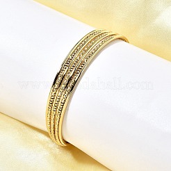 Латунные открытые браслеты-манжеты&nbsp;BJEW-Z093-01G