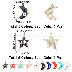40 шт. 10 стильные подвески из эмалированного сплава с покрытием&nbsp;ENAM-NB0001-85