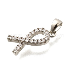 Латунные микро проложить кубического циркония подвески&nbsp;KK-S508-46P