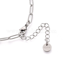 Цепочка-скрепка из нержавеющей стали 304&nbsp;NJEW-D045-14P-03