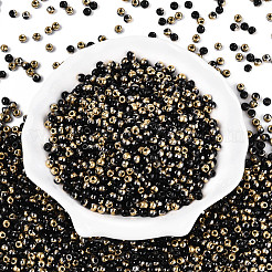 6/0 полупокрытая стеклянная бусина&nbsp;SEED-N008-04A